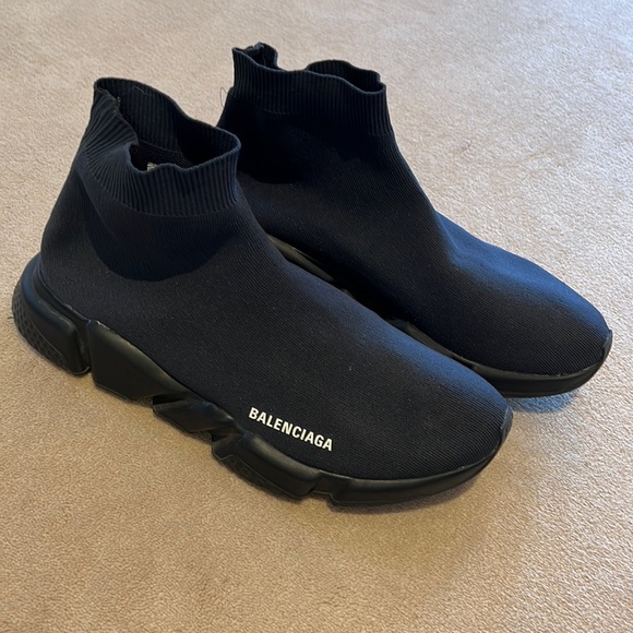 balenciaga all black shoes